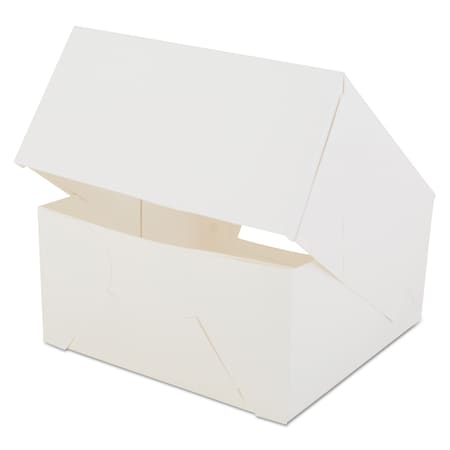 Window Bakery Boxes, 8 X 8 X 4, White, PK150, 150PK
